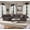 Charcoal, variant on Lifestyle Solutions Sloane 4 Piece Modular Sectional Sofa, Charcoal Boucle