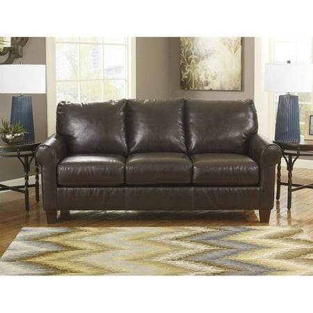 Ashley Furniture Nastas Durablend Leather Sofa In Bark