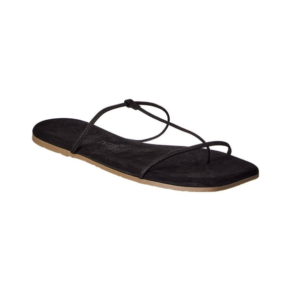 TKEES Chloe Suede Sandal, 9, Black