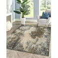 thumbnail image 3 of EORC LT. GRAY Hand Knotted Wool Contemporary Galaxy Rug, 7'11 x 9'11, 3 of 10