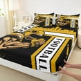thumbnail image 3 of Castle Fairy Football Gamer 4pcs Bed Sheets for Boys Girls,Ball Game King Sheets,Sport Gaming Super Cozy Sheet Set,Lightweight Room Decor, 3 of 7
