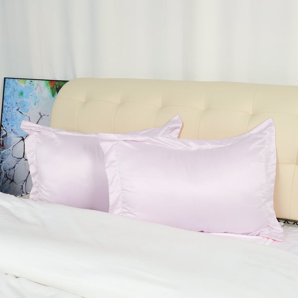 Adubor Silk Satin Pillowcase 2 Pack Silky Pillow Cases for 