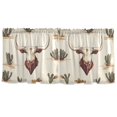 thumbnail image 7 of Yayeee Kitchen Curtains Tier Set of 2 Light Filtering 57"x24" Over Sink Window Panels, Cowboy Pattern, 7 of 7