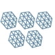 thumbnail image 5 of Tapete para cuencos, mantel individual hexagonal de silicona de 5 piezas, mantel individual hexagonal, tapete para platos, tecnología innovadora, 5 of 8