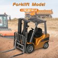thumbnail image 3 of 1/50 Scale Yellow-Black-Grey Forklift Model with Adjustable Lifting Fork - High Simulation Static Engineering Vehicle Replica, Metal & Plastic Construction, 19cm Size, Gift Box Packaged - Ideal Kids', 3 of 6