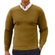thumbnail image 1 of pstuiky Camisas de manga larga abrigadas para hombre, Suéter de color sólido para hombre, cuello en V, manga larga, cubrecabezas, capa inferior, camisa Tops casuales para hombres xl, 1 of 5