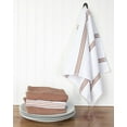 thumbnail image 3 of Sticky Toffee Kitchen Towels Dish Towels 100% Cotton, Set of 4, Brown and White Hand Towels, Tea Towels, Reusable Absorbent Cleaning Cloths, 28 in x 16 in, 3 of 7