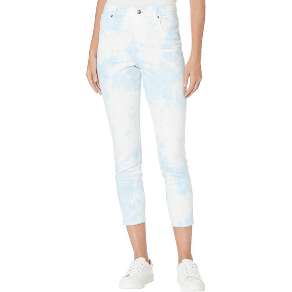 Women's Mod Modern High Rise Tie-Dye Skimmer Denim Legging Blue Sky XS