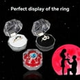 thumbnail image 3 of ruzhgo 20Pcs Clear Boxes Mini Multifunctional Jewelry Box Crystal Ring Earrings Studs Organizer Octagonal Case Wedding Proposal Red Red, 3 of 6