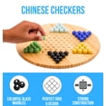 thumbnail image 2 of Regal Games Chinese Checkers Board Game With 60 Glass Marbles And 11.5 Board - Wooden Family Fun Game Set, 2 of 5