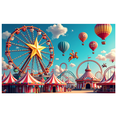 thumbnail image 4 of Carnival Ferris Wheel Festive Colorful Amusement Background Banner Playground Photography Props Party Supplies Celebrations Outdoor Event, 4 of 8