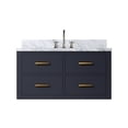 thumbnail image 2 of Functional Bathroom Solution - 36-inch Blue Vanity Cabinet with Faucet Set and Soft Close Feature, 2 of 4