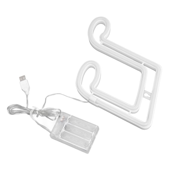Nota Musical Neón, LED Nota Musical Neón 50000H Larga Vida Artística IP45 Impermeable Colgante De Pared Para Fiesta De Bodas