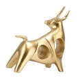 thumbnail image 4 of FengShui Bull Statue, Resin Golden Bull Sculpture Exquisite Attract Wealth  For Home Desktop, 4 of 8