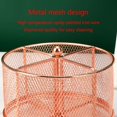 thumbnail image 3 of 4 Compartments Mesh Stationary Organizer Rotating Pen Holder Organizer Office, 3 of 7