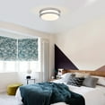 thumbnail image 3 of 10 inch Modern LED Ceiling Lights Flush Mount Kitchen Light Fixtures Brush Nickle for Bathroom, Dining Room, Bedroom, Living Room, Hallway, 2700K/3000K/3500K/4000K/5000K Dimmable Temperature 17W, 3 of 12