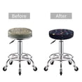 thumbnail image 5 of KLL Space Dinosaur Round Bar Chair Cushion Cover 13 inch ,Bar Stool Protector with Elastic, Soft Washable, 5 of 6