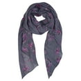 thumbnail image 2 of Summer Fashion Blossom Embroidered Sheer Floral Scarf Wrap Shawl, 2 of 5