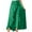 Green, variant on Idoravan Women's Basic Versatile Skirt Clearance Womens Casual Hakama Irregular Leaf Bow High Waist Long Culottes