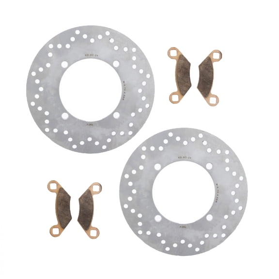 2007-2009 Polaris Sportsman X2 800 Rear Brake Rotors and Severe Duty Brake Pads