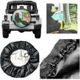 thumbnail image 3 of PISONIC Cute Summer Camp Bear Spare Tire Cover Weatherproof Universal Wheel Protectors for RV Camper Travel Trailer SUV Truck 16 inch, 3 of 7