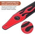 thumbnail image 2 of Correa de guitarra YUEKO Personality Leather Red Flame Series, 2 of 9