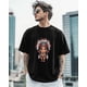 thumbnail image 5 of Camisetas de manga corta con cuello redondo para hombre con diseño de chica de dibujos animados, 5 of 8