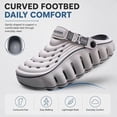 thumbnail image 5 of Knivor Garden Clogs for Men Sporty Foam Runner EVA Cloud Slides with Massage Footbed Lightweight Non Slip Breathable Outdoor Indoor Beach Shower Garden Water Shoes, 5 of 8