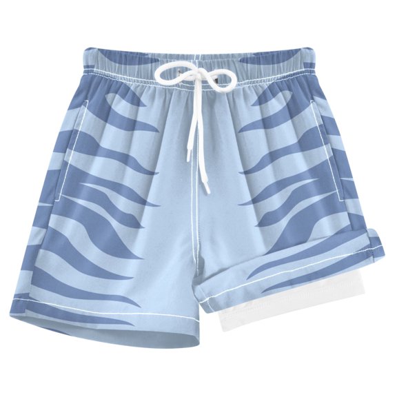 joogoo Tiger Blue Boys Swim Trunks Beach Swimsuit Shorts Boxer 8Y
