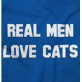 thumbnail image 2 of Real Men Love Cats Funny Pet Owners Hoodie Sweatshirt Women Men Brisco Brands M, 2 of 6