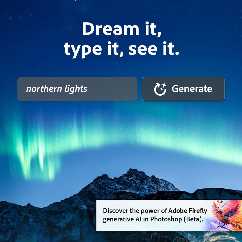 Adobe Creative Cloud Photography Plan 1TB storage Windows/macOS, 1 User [Digital Download]