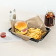 thumbnail image 4 of Fast Food Serving Baskets 10 Pack Of 11.8 x 8.47 Inch Rectangular Plastic Bread Fry Deli Baskets Reusable Microwavable Dishwashable Black Serving Trays For Rolls Sandwiches Burgers, 4 of 4