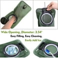 thumbnail image 5 of MRSXXNTY Hydration Bladder, 2L Water Bladder for Hiking Backpack Leak Proof Water Reservoir Storage Bag, BPA-Free Water Pouch Hydration Pack for Camping Cycling Running, Military Green 2 Liter, 5 of 7