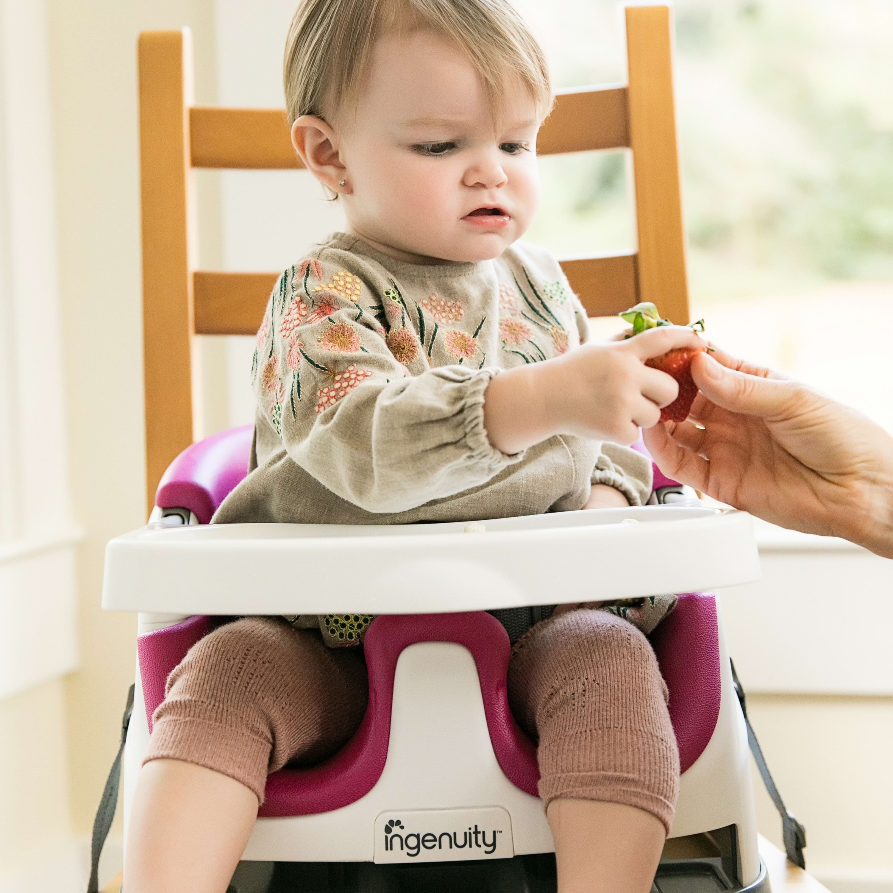 Ingenuity Baby Base 2-in-1 Booster Feeding And Floor Seat With Self-storing  Tray - Cashmere : Target