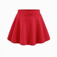 thumbnail image 4 of NOLDARES Girls Womens Pleated Mini Skirt Short High Waist School Uniform(Red,9-10 Years), 4 of 6