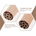 thumbnail image 2 of 5Pcs Natural Wood Flower Stamp Wooden Stamps Planner Stamp Clay Stamps for DIY Making, 2 of 6