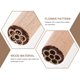 thumbnail image 4 of 5pcs Herramientas de cerámica de madera Estampillas de estampillas de madera estampillas de madera natural estampas de madera natural estampillas, 4 of 8