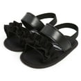 thumbnail image 2 of Aayomet For Summer Toddler Outdoor Summer Baby Walk Shoes Girls Sandals Girls First Shoes Baby Sandals Sandals Baby Girl,Black 4, 2 of 4