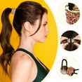 thumbnail image 5 of 4 Pieces Rhinestone Ponytail Holder Cuffs Elastic Scrunchies Rhinestone Hair Ties and Elegant Hair Clip Cuffs Punk Gothic Hair Accessories for Women Lady Girl, 2 Colors, Casewin, 5 of 8