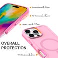 thumbnail image 5 of ShellTech Magnetic Phone Case for iPhone 14, Shockproof Dropproof Heavy Duty Protection Full Body Rugged Slim & Tough Durable Cover for Women Girls, Compatible with Magsafe,Purplepink, 5 of 5