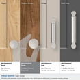 thumbnail image 3 of Amerock Balon 1-1/8 inch (29mm) Diameter Satin Nickel Cabinet Knob, 3 of 6