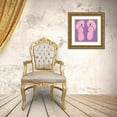 thumbnail image 3 of Chapman, Marcy 15x15 Gold Ornate Wood Framed with Double Matting Museum Art Print Titled - Sandals in Pink, 3 of 4