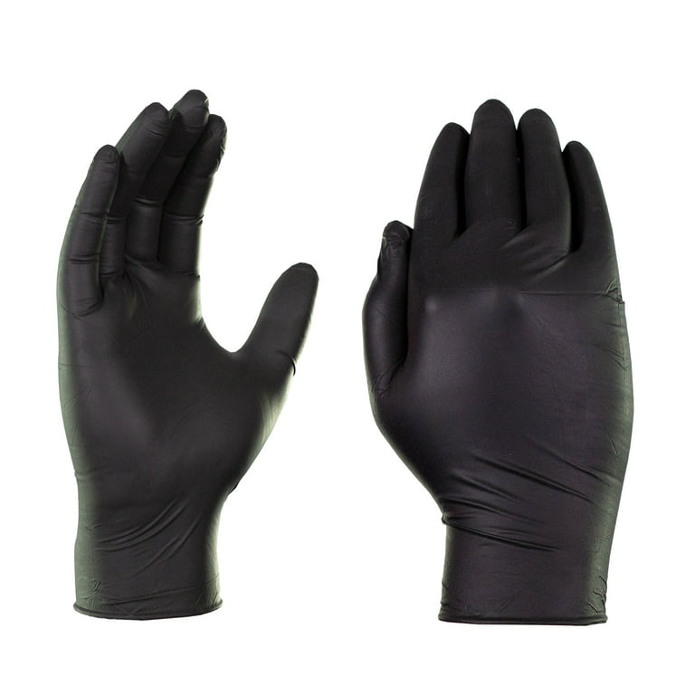 GLOVEWORKS Black Nitrile Industrial Disposable Gloves 5 Mil Large 100  (2-Pack), Large/2 Boxes of 100 - Ralphs