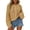 Khaki, variant on CAIXIA Fall Sweaters For Women Solid Button Detail Short Long Sleeve Pullover Tops Basic Clothes Loose Shirts Daily Work Outfits Fall Winter Clothes,Beige