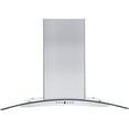 thumbnail image 2 of ZLINE 36" Island Ceiling Mount Range Hood w/ LED Lights, Stainless Steel & Glass, 2 of 7