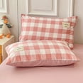 thumbnail image 4 of Red and White Plaid Duvet Cover Set Grid Stripe Series Comforter Covers Geometric Checkered Pattern Home Hotel Bedding Decor, 4 of 6