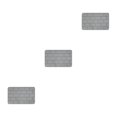 thumbnail image 4 of Maytalsory Quick-drying Bathroom Rugs Exquisite Crafted For Easy Cleaning Toilet Rugs Bath Mat Carpets Grey 3PCS, 4 of 6