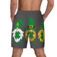 thumbnail image 4 of Goofa Spring St Patrick’S Day Irish Gnomes Printed Men's Swim Trunks Board Shorts Quick Dry Mens Swimming Trunks with Compression Liner,Breathable Fit Hawaii Beach Shorts-X-Large, 4 of 9