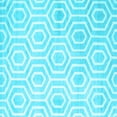 thumbnail image 1 of Ahgly Company Indoor Square Abstract Light Blue Contemporary Area Rugs, 6' Square, 1 of 4
