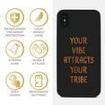thumbnail image 4 of Case Yard Wooden Case for iPhone-XS-Max Soft TPU Silicone cover Slim Fit Shockproof Wood Protective Phone Cover for Girls Boys Men and Women Supports Wireless Charging Vibe Attracts Tribe Design, 4 of 7